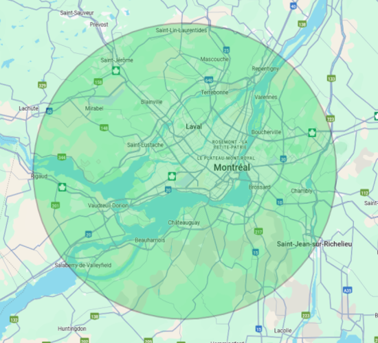 Zone de service - Montréal