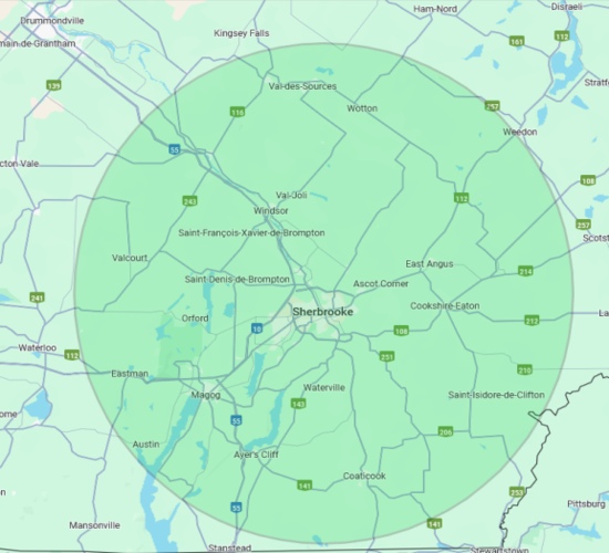 Zone de service - Sherbrooke